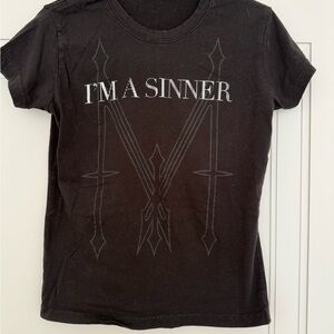 Black Graphic Women's Top